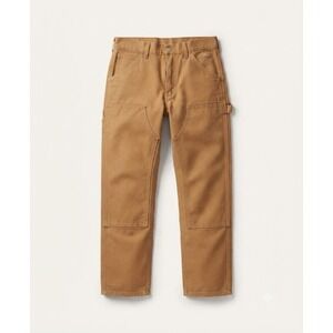 Dickies Relaxed Fit Duck Canvas Double Knee Carpenter Work Pants Brown 38x30